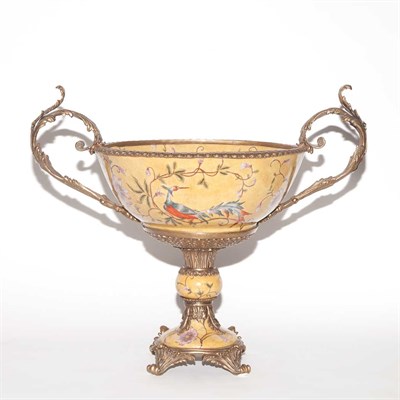 Lot 358 - French Style Gilt-Metal Mounted Porcelain...