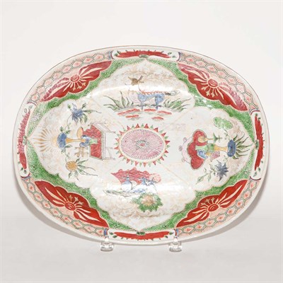 Lot 347 - Chinese Export Famille Verte Porcelain Platter...