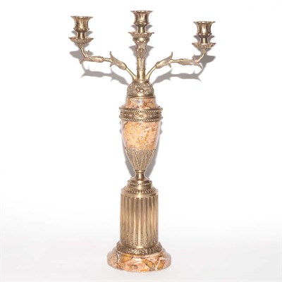 Lot 295 - Empire Style Gilt-Bronze Mounted Marble...
