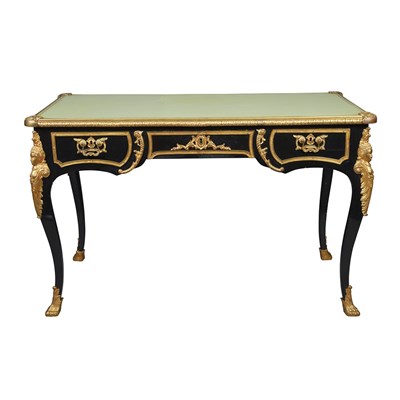 Lot 512 - Louis XV Style Gilt-Metal Mounted Ebonized...