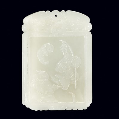 Lot 191 - Four Chinese Jade Items Qing Dynasty Two...