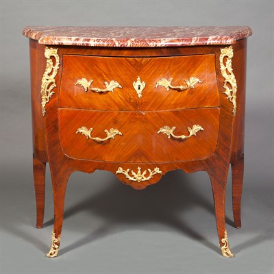 Lot 116 - Louis XV Style Gilt-Metal Mounted Walnut...