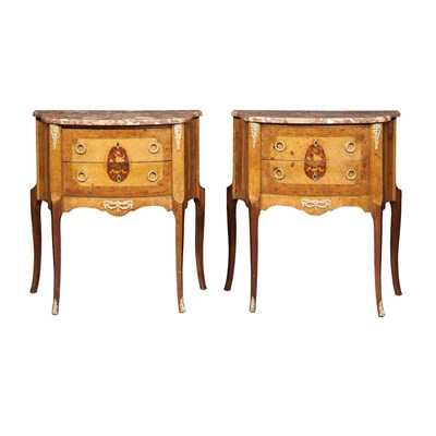 Lot 209 - Pair of Transitional Louis XV/XVI Style...