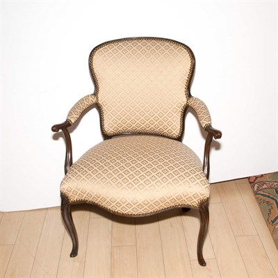 Lot 197 - George III Style Mahogany Armchair