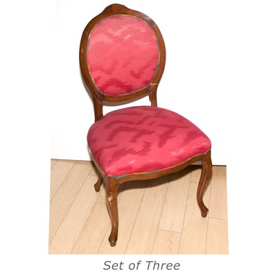 Lot 159 - Set of Three Fruitwood Side Chairs