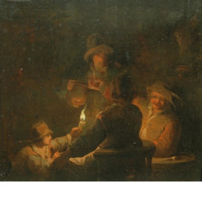 Lot 57 - Follower of Godfried Schalcken In the Tavern...