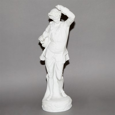 Lot 126 - Sevres Style Bisque Porcelain Figure of a...