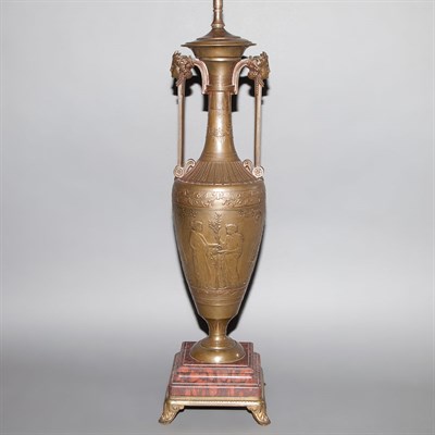 Lot 134 - Neoclassical Style Bronze and Rouge Marble...