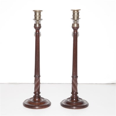Lot 657 - Pair of Georgian Style Candlesticks Height 16...