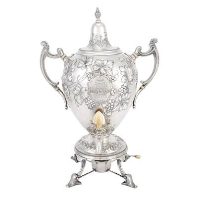 Lot 234 - American Sterling Silver and Ivory Hot Water...