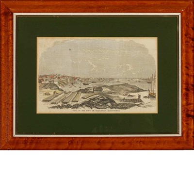 Lot 90 - Artist Unknown VIEW OF THE TOWN OF MARBLEHEAD,...