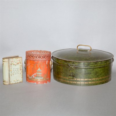 Lot 110 - Group of Tole Articles Approximately twelve...