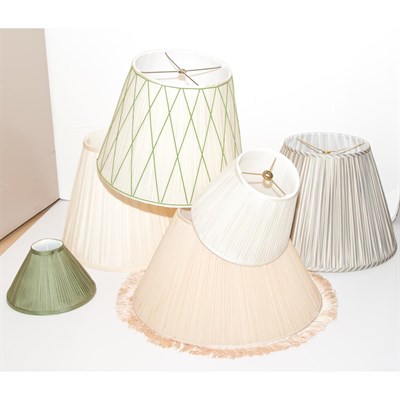 Lot 138 - Group of Silk Lampshades Approximately fifteen...