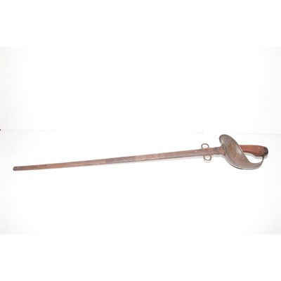 Lot 359 - Painted Metal and Steel Sword Length 42 inches.