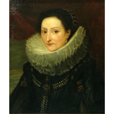 Lot 12 - Follower of Sir Anthony Van Dyck Portrait of a...