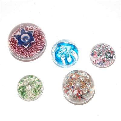 Lot 204 - Group of Eleven Glass Paperweights