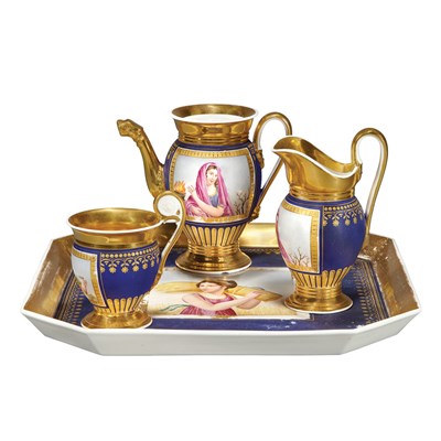 Lot 307 - Continental Neoclassical Style Gilt and...