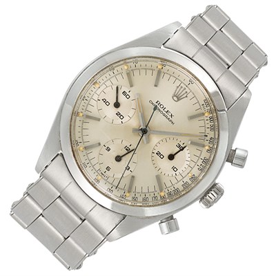 Lot 400 - Gentleman's Stainless Steel Chronograph 'Pre Daytona' Ref. 6238 Chronograph Wristwatch, Rolex