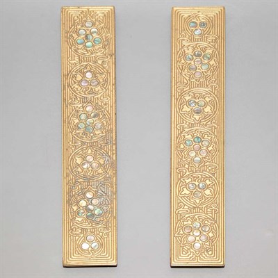 Lot 467 - Pair of Tiffany Studios Gilt-Bronze Blotter...