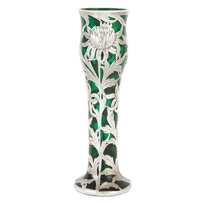 Lot 256 - Alvin Silver Co. Art Nouveau Silver Overlay...