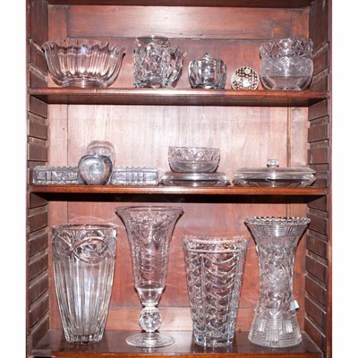 Lot 223 - Group of Glass Table Articles Approximately...