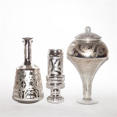 Lot 226 - Group of Seven Mercury Glass Style Vessels...