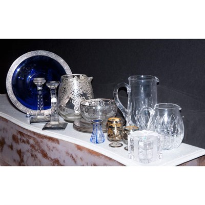 Lot 233 - Group of Glass Table Articles Approximately...