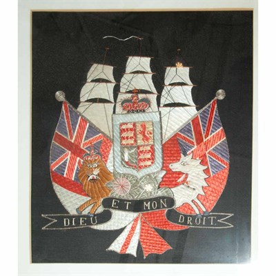 Lot 246 - Group of Framed Needlework and Tile Pictures...