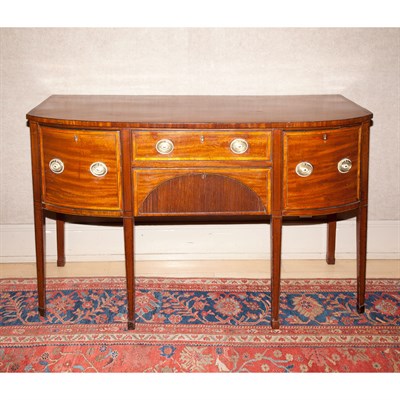 Lot 433 - George III Mahogany Sideboard The rectangular...