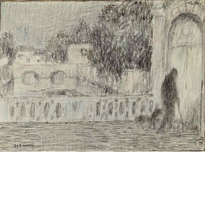 Lot 65 - Henri Le Sidaner French, 1862-1939 Le Retour,...
