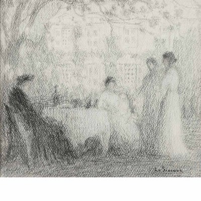 Lot 44 - Henri Le Sidaner French, 1862-1939 La Table...