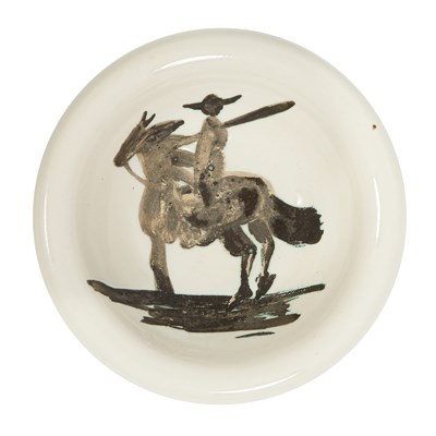 Lot 158 - Pablo Picasso PICADOR (A.R. 176) Painted and...