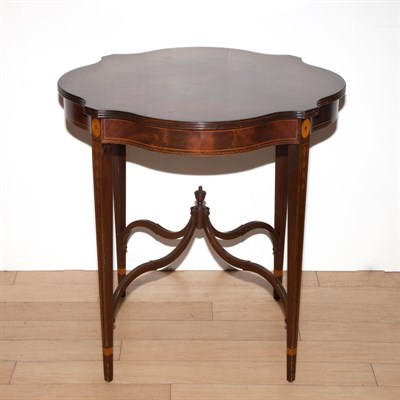 Lot 351 - George III Style Mahogany Side Table Height 28...