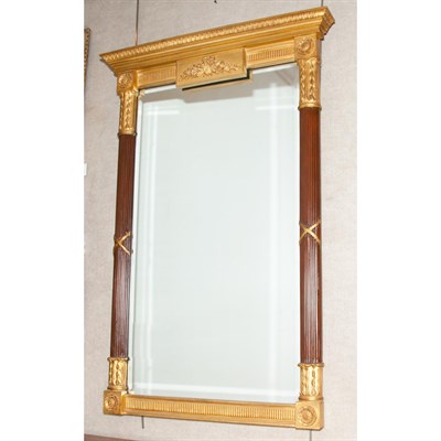 Lot 396 - Neoclassical Style Parcel Gilt Mahogany Mirror...
