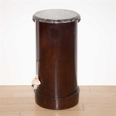 Lot 403 - Regency Style Marble Top Mahogany Side Cabinet...