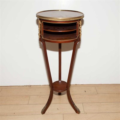 Lot 410 - Transitional Louis XV/XVI Style Side Table...