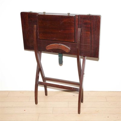 Lot 450 - Group of Three Mahogany Folding Tray Tables...
