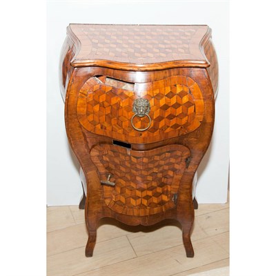 Lot 476 - German Rococo Style Parquetry Inlaid Petit...