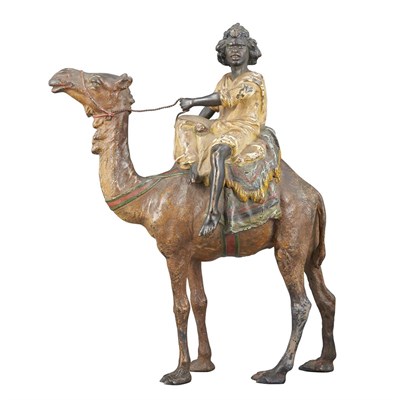 Lot 322 - Austrian Cold-Painted Bronze Figure of a...