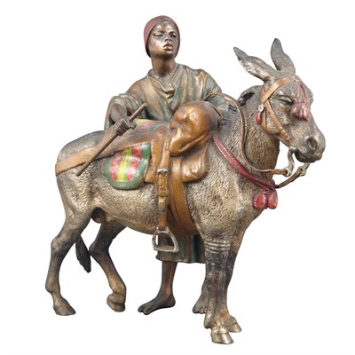 Lot 323 - Austrian Cold-Painted Bronze Figural Group of...