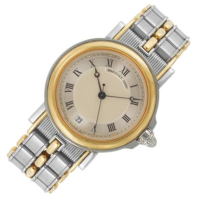 Lot 410 - Gentleman's Stainless Steel and Gold 'Marine' Wristwatch, Breguet