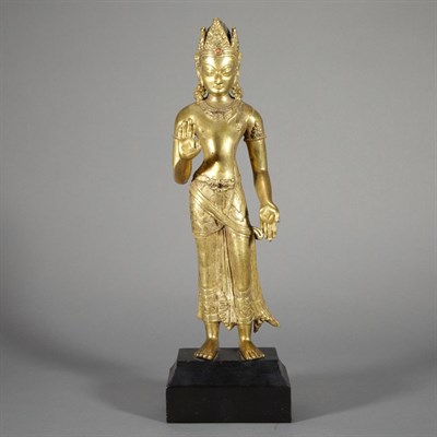 Lot 34A - Nepalese Gilt-Bronze Figure of Avalokitesvara...