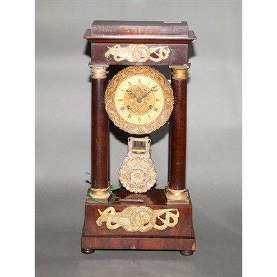 Lot 616 - Empire Gilt-Metal Mounted Mahogany Mantel...