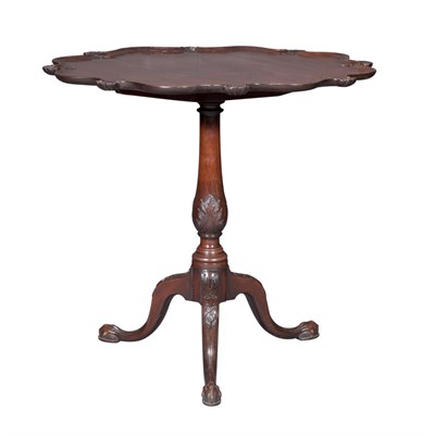 Lot 323 - English Mahogany Tilt-Top Tea Table Height 29...