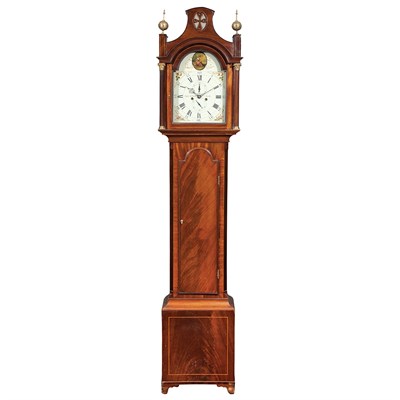 Lot 556 - George III Line Inlaid Mahogany Longcase Clock...