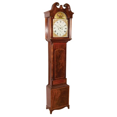 Lot 306 - George III Style Mahogany Tall Case Clock...