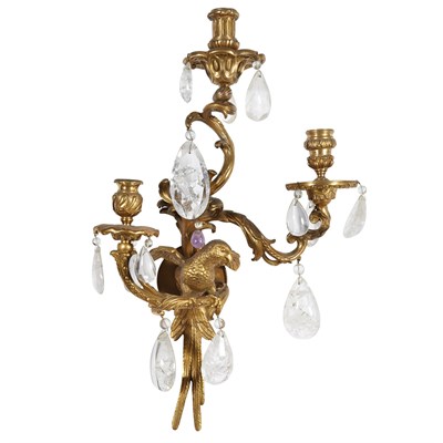 Lot 511 - Pair of Louis XV Style Gilt-Metal and Rock...