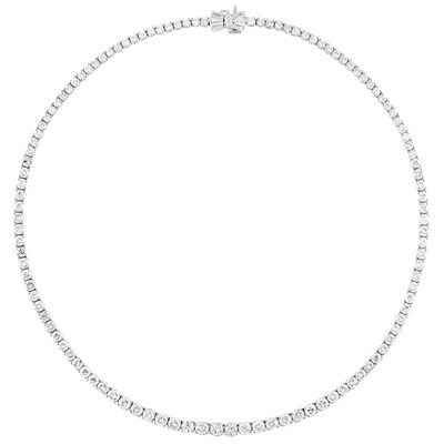 Lot 101 - Platinum and Diamond Necklace