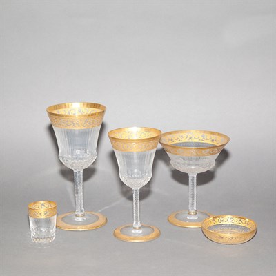 Lot 342 - St. Louis Cut, Acid-Etched and Gilt Glassware...