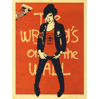 Lot 334 - Shepard Fairey American, b. 1970 Writing On...